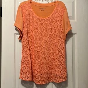 Pretty Peach Croft and Barrow short sleeve